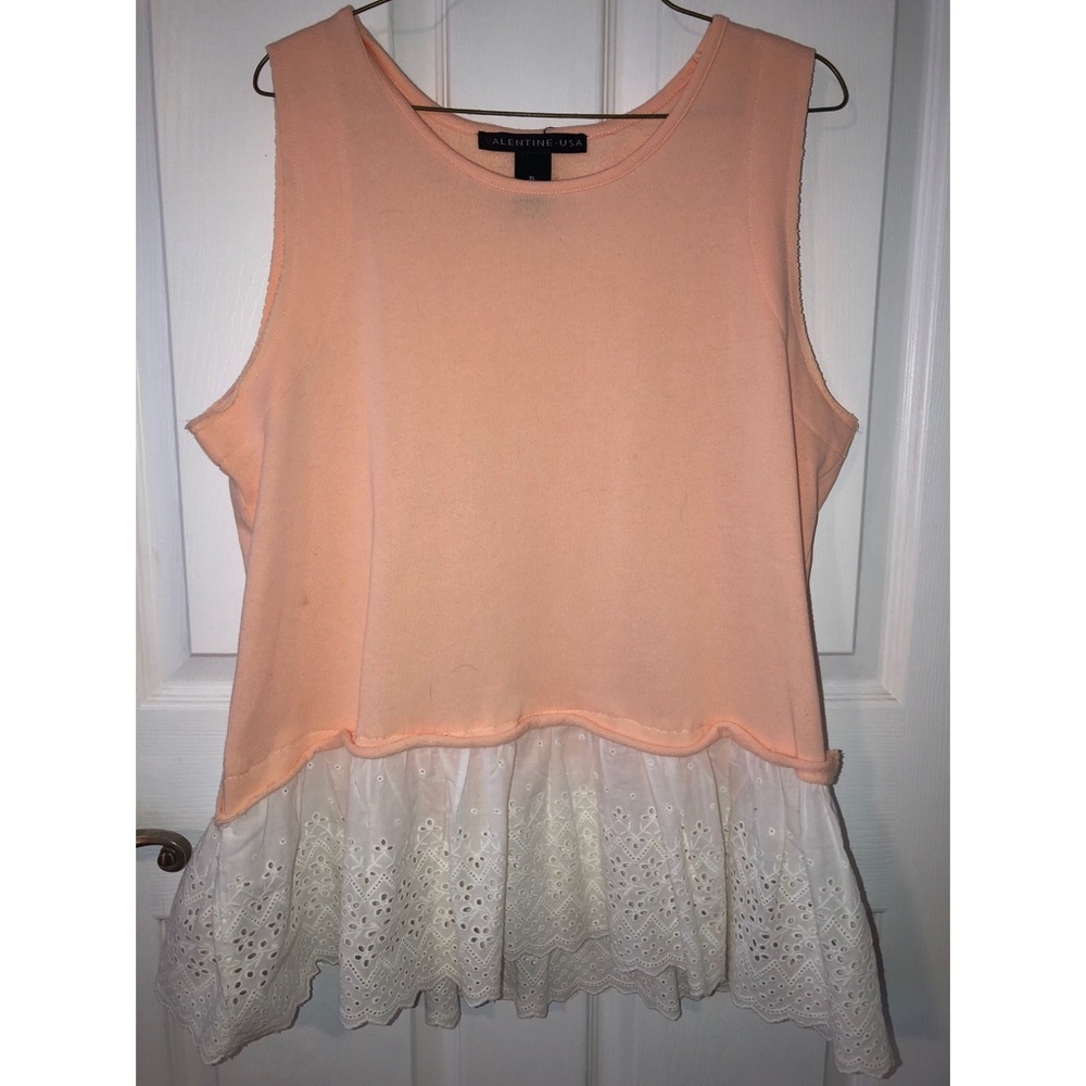 Peach Peplum Shirt